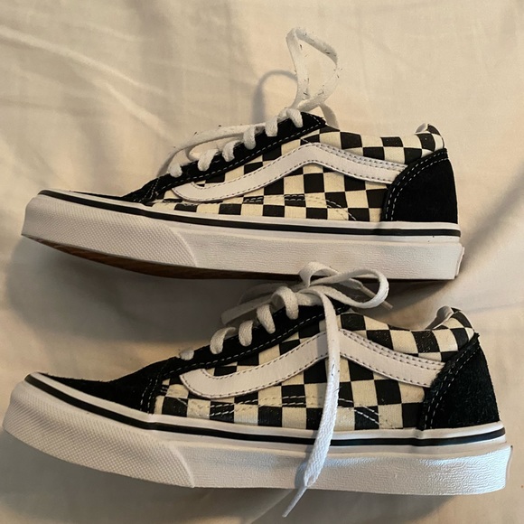 Vans - unisex size 1.5 (unisex) The Kids Primary Check Old Skool - Picture 3 of 7